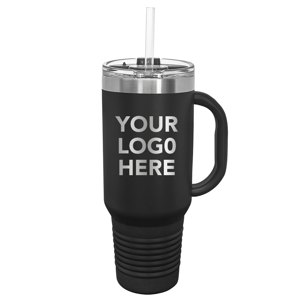 Enraving Blanks 40oz/1200ml Powder Coated Stainless Steel Travel Tumbler  with Lid & Straw(Black) - Laser ARC - Laser Engraving Machine and Engraving  Material, Personalized Tumblers and More